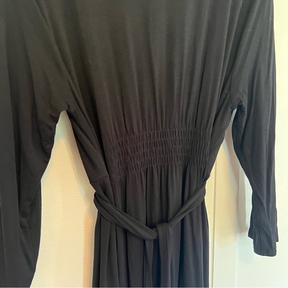 Nicole by Nicole Miller Black Dress with Beaded Front Detail | Size Large | - Picture 10 of 11